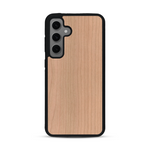 Coque de protection en bois véritable fabriquée en France pour  sans gravure avec un design minimaliste et moderne