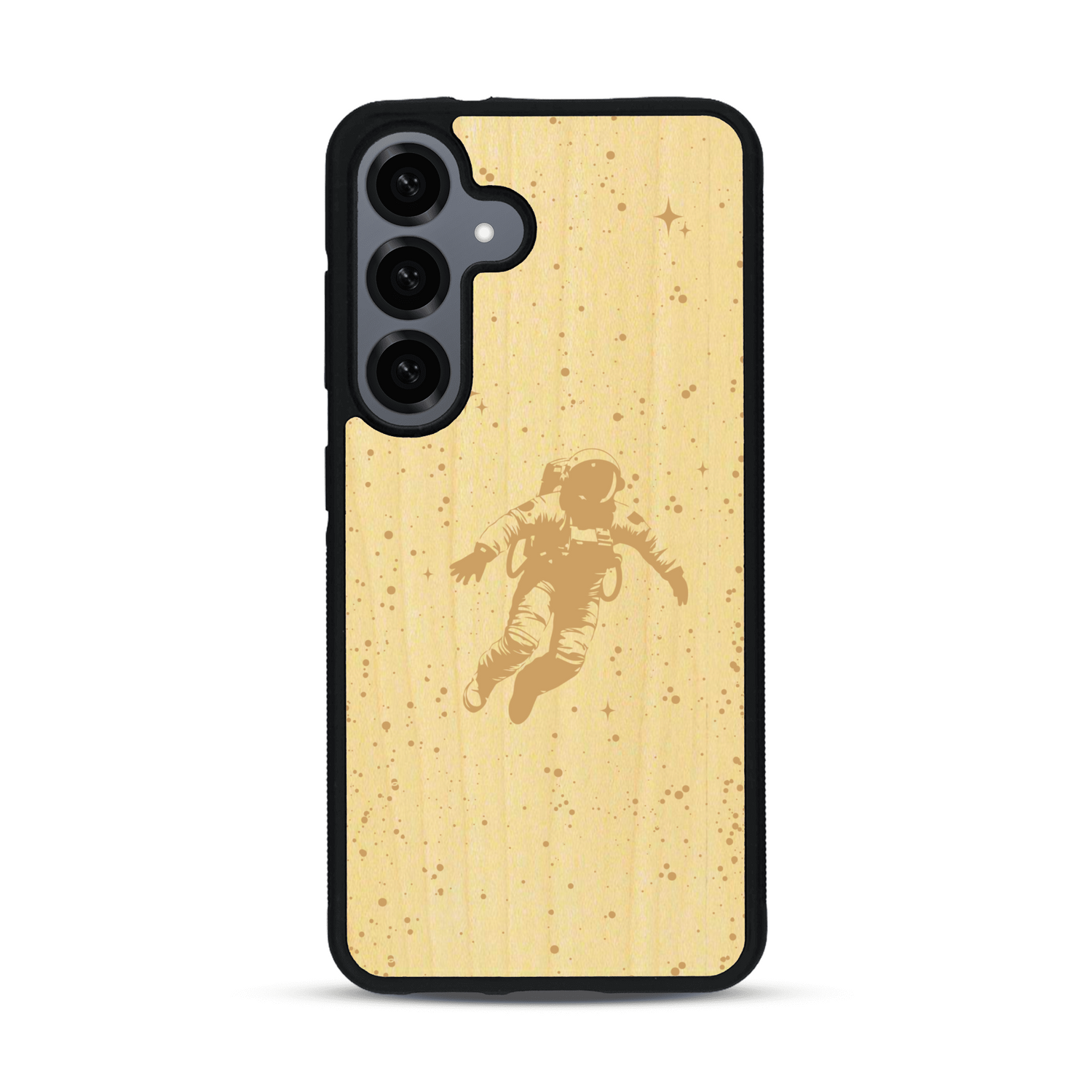Coque de protection en bois véritable fabriquée en France pour  sur le thème des astronautes