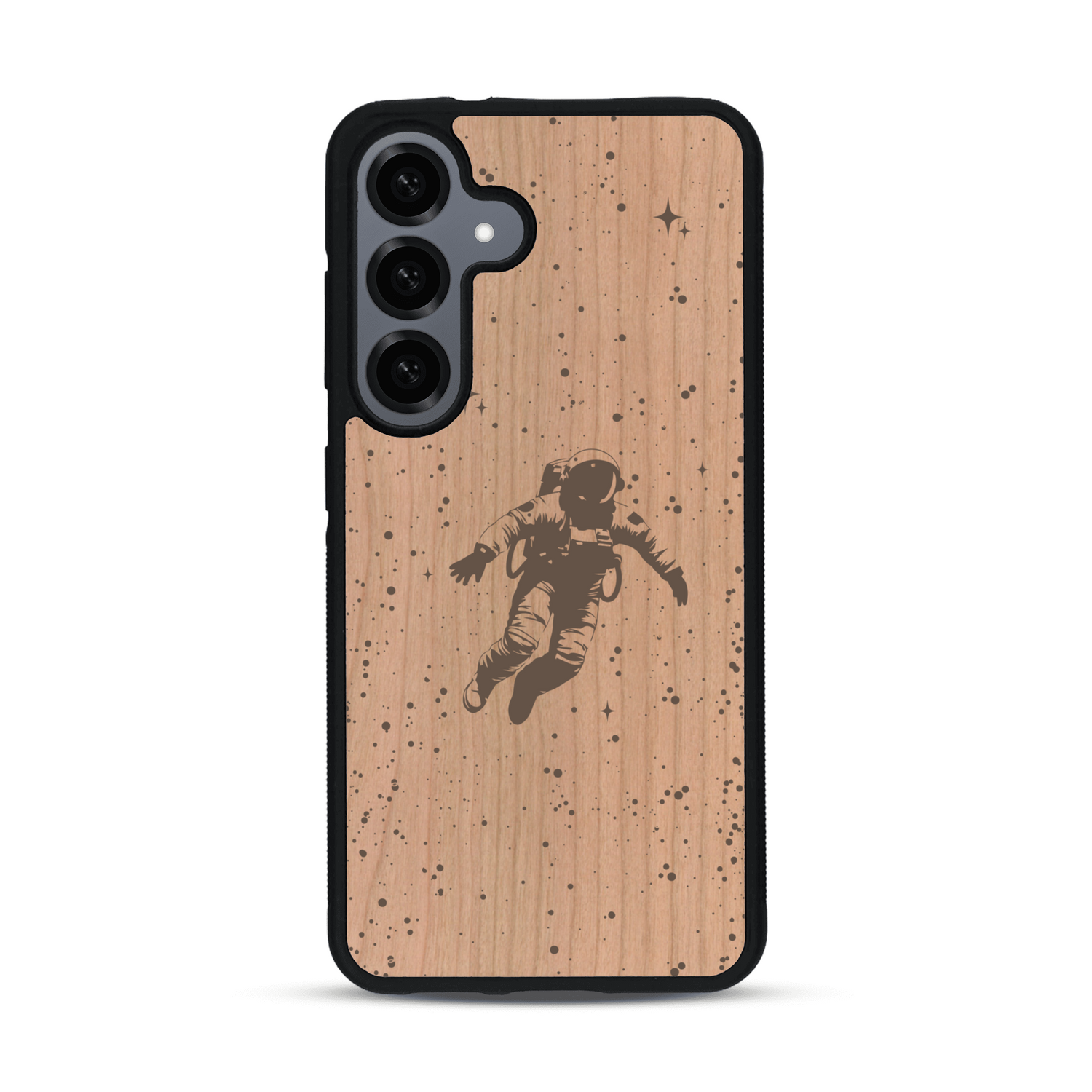 Coque de protection en bois véritable fabriquée en France pour  sur le thème des astronautes