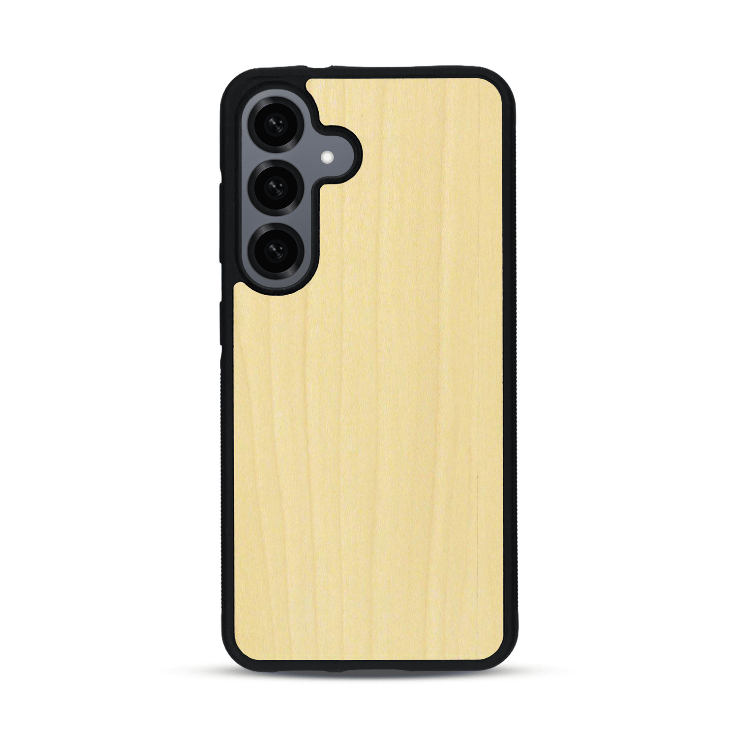 Coque de protection en bois véritable fabriquée en France pour  sans gravure avec un design minimaliste et moderne