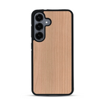 Coque de protection en bois véritable fabriquée en France pour  sans gravure avec un design minimaliste et moderne