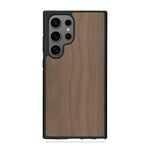 Coque de protection en bois véritable fabriquée en France pour Samsung S25 Ultra sans gravure avec un design minimaliste et moderne