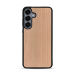 Coque de protection en bois véritable fabriquée en France pour  sans gravure avec un design minimaliste et moderne