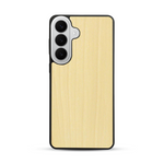Coque de protection en bois véritable fabriquée en France pour  sans gravure avec un design minimaliste et moderne