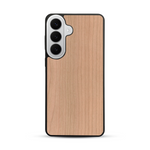 Coque de protection en bois véritable fabriquée en France pour  sans gravure avec un design minimaliste et moderne