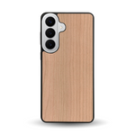 Coque de protection en bois véritable fabriquée en France pour  sans gravure avec un design minimaliste et moderne