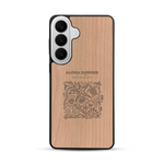 Coque de protection en bois véritable fabriquée en France pour  sur le thème de la plage, de l'été et vanlife.