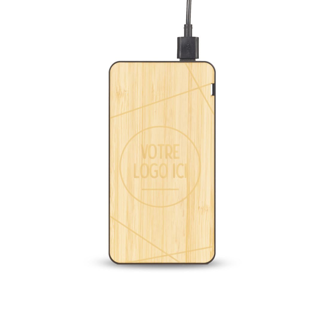Batterie Externe - Personnalisable - Coque en bois