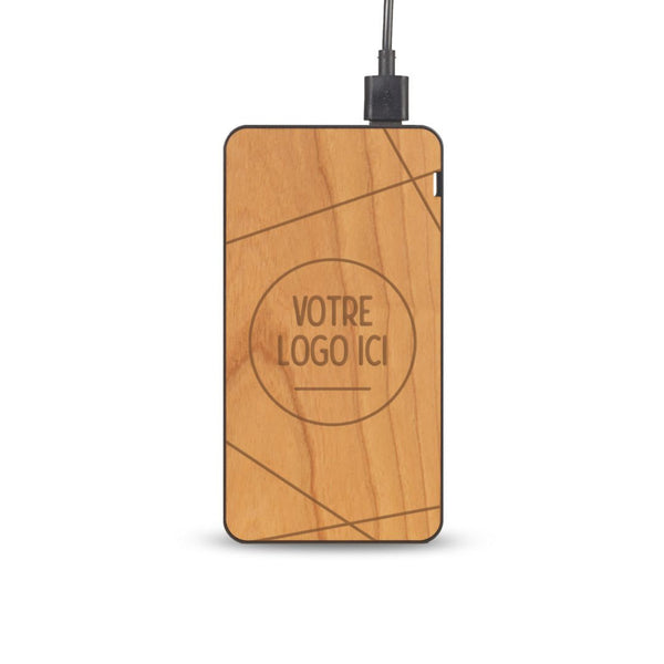 Batterie Externe - Personnalisable - Coque en bois