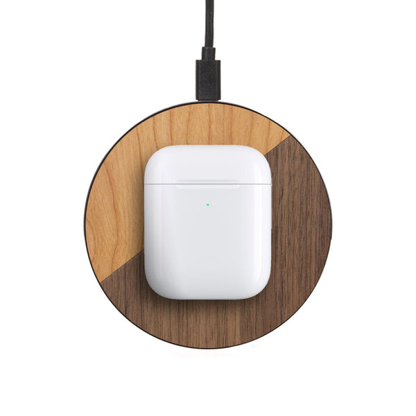 Chargeur sans fil - Duo - Coque en bois