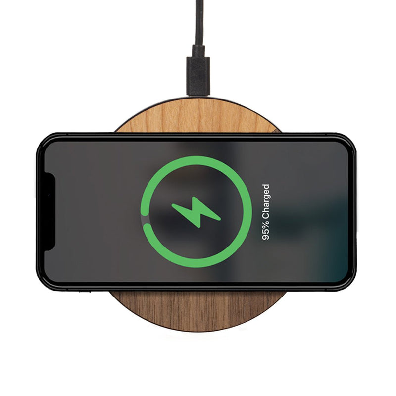 Chargeur sans fil - Duo - Coque en bois