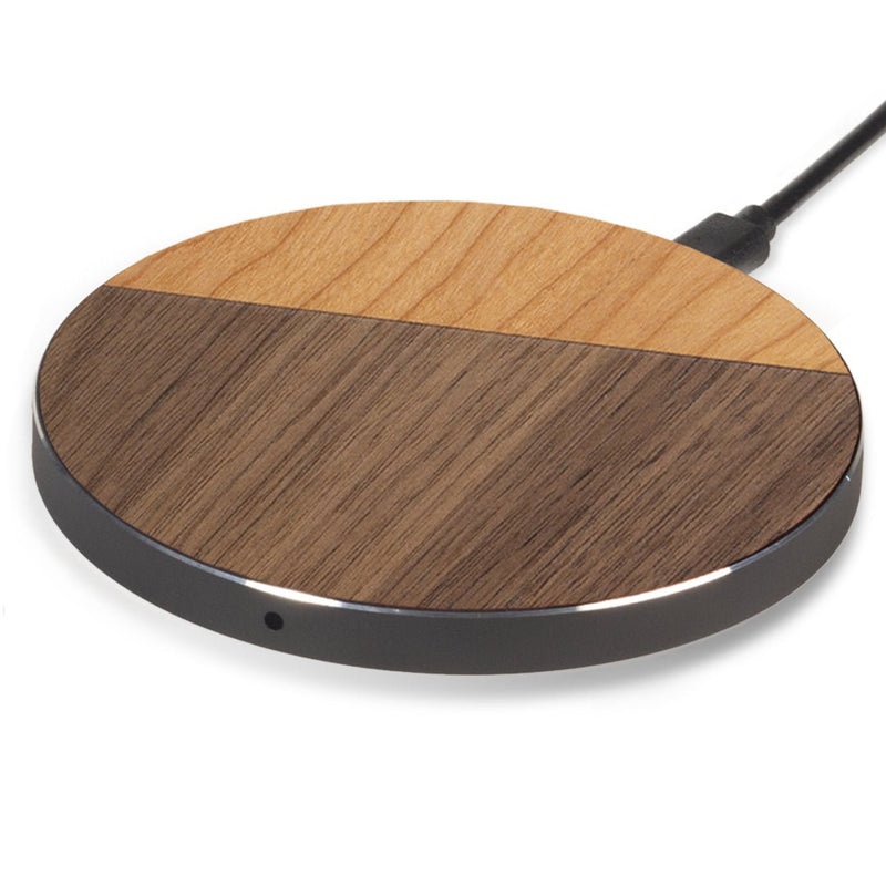 Chargeur sans fil - Duo - Coque en bois