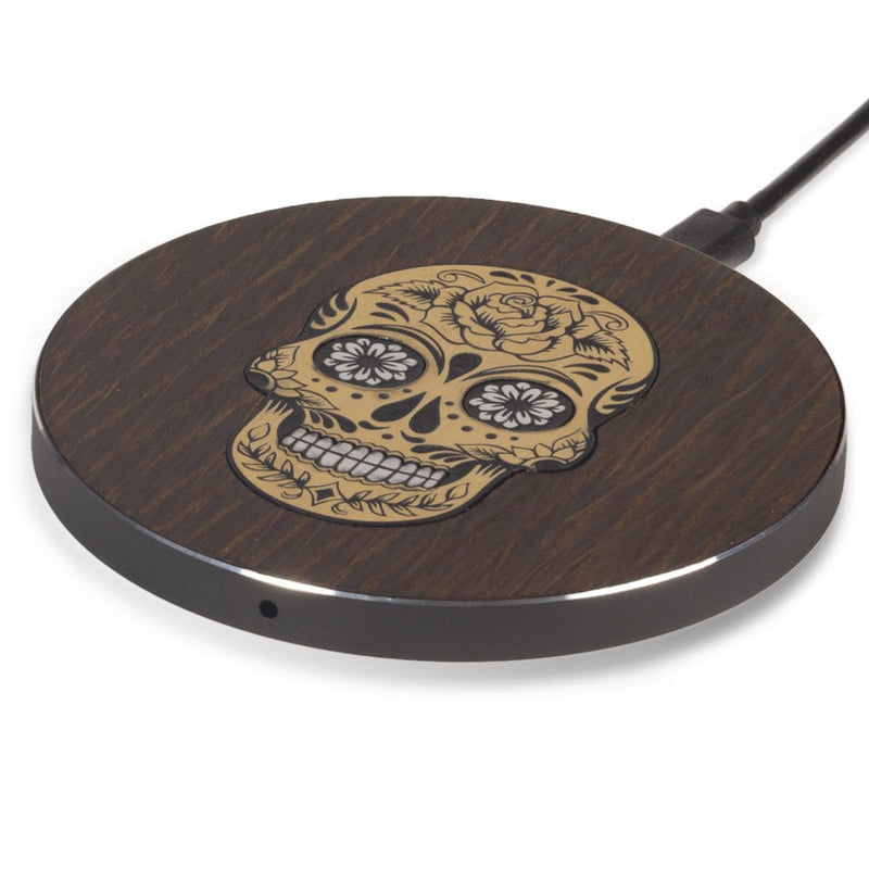 Chargeur sans fil - La Skull - Coque en bois