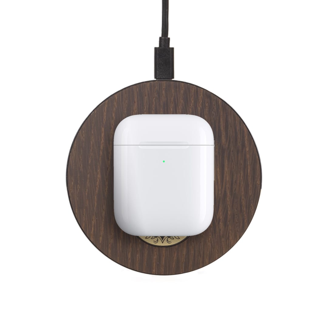 Chargeur sans fil - La Skull - Coque en bois