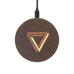 Chargeur sans fil - Le Triangle de Penrose - Coque en bois