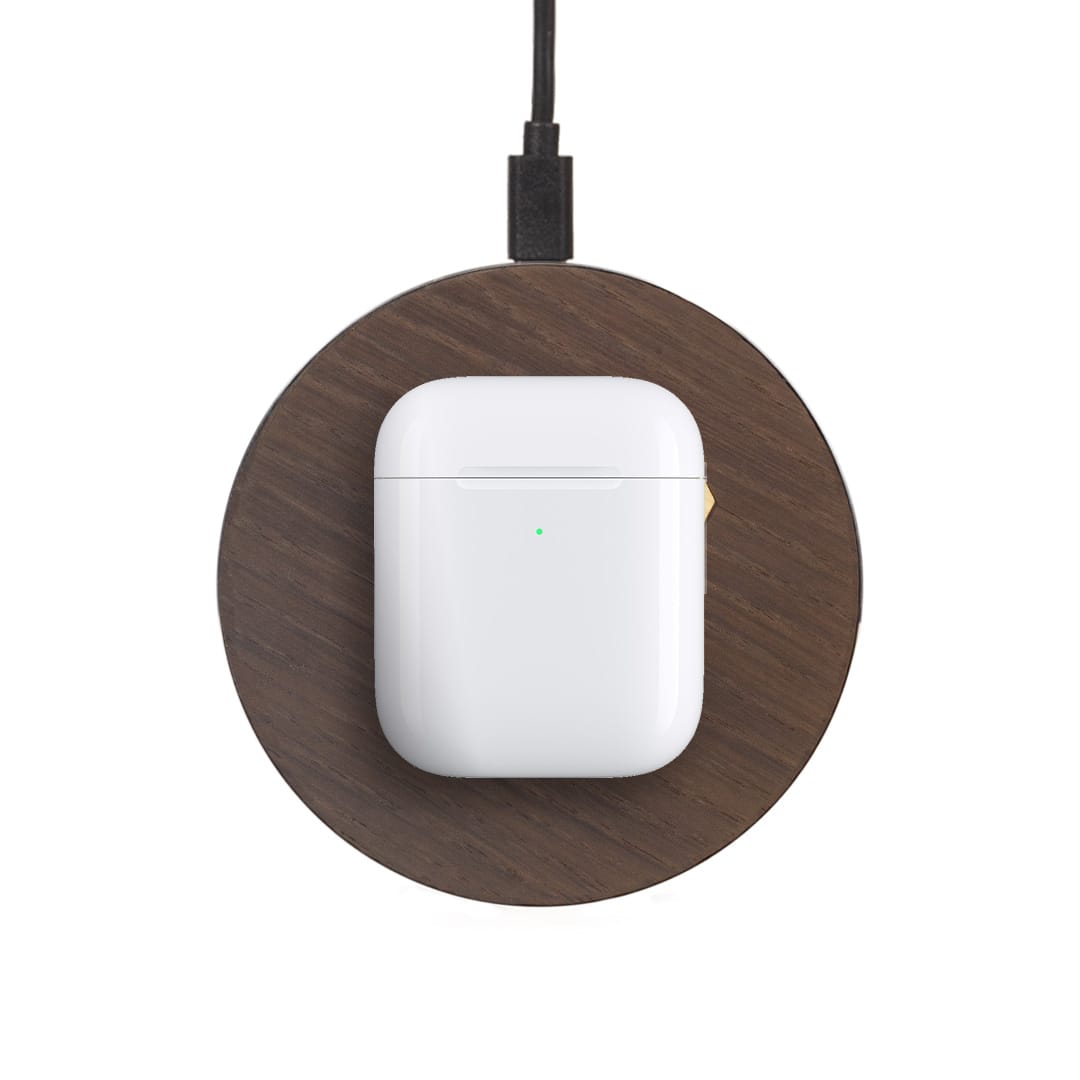 Chargeur sans fil - Le Triangle de Penrose - Coque en bois