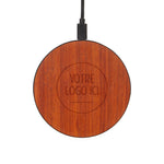 Chargeur sans fil - Personnalisable - Coque en bois