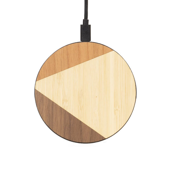 Chargeur sans fil - Trio - Coque en bois