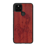Coque de protection en bois véritable fabriquée en France pour Google Pixel 4a 5g avec gravure personnalisée à partir d'une photo, d'une image, d'un logo, des initials ou d'une phrase