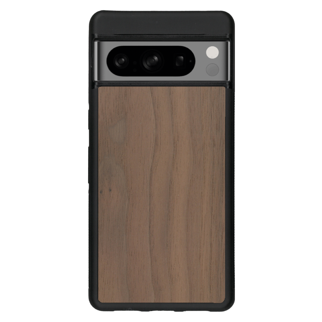 Coque de protection en bois véritable fabriquée en France pour Google Pixel 6a sans gravure avec un design minimaliste et moderne