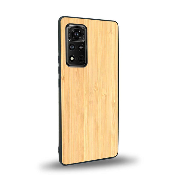 Coque de protection en bois véritable fabriquée en France pour Honor V40 sans gravure avec un design minimaliste et moderne