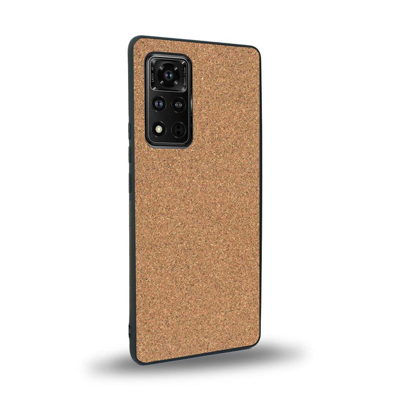 Coque de protection en bois véritable fabriquée en France pour Honor V40 sans gravure avec un design minimaliste et moderne