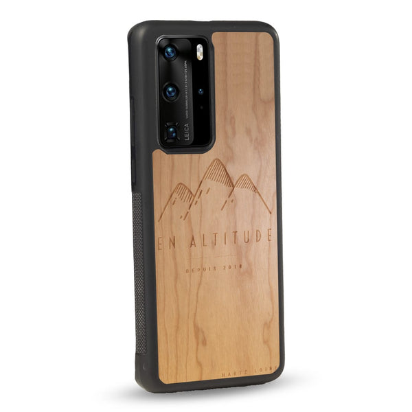 Coque Huawei - En Altitude - Coque en bois