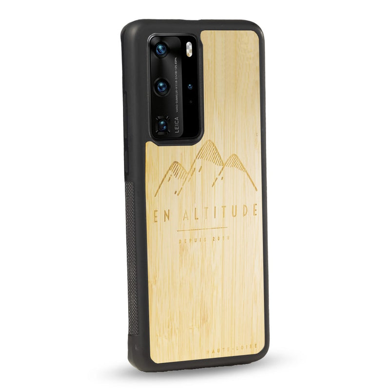 Coque Huawei - En Altitude - Coque en bois