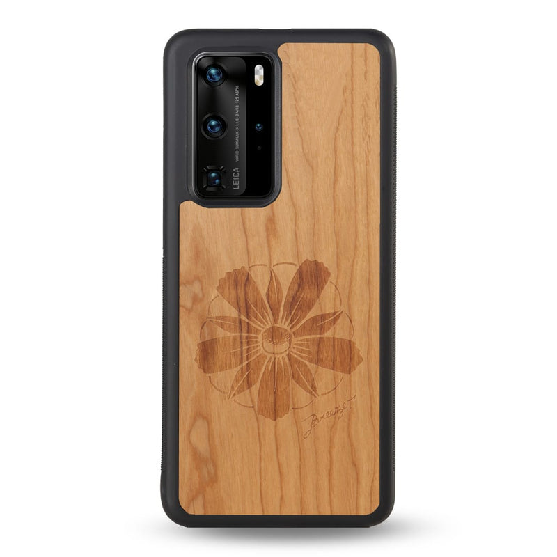 Coque Huawei - La Fleur des Montagnes - Coque en bois