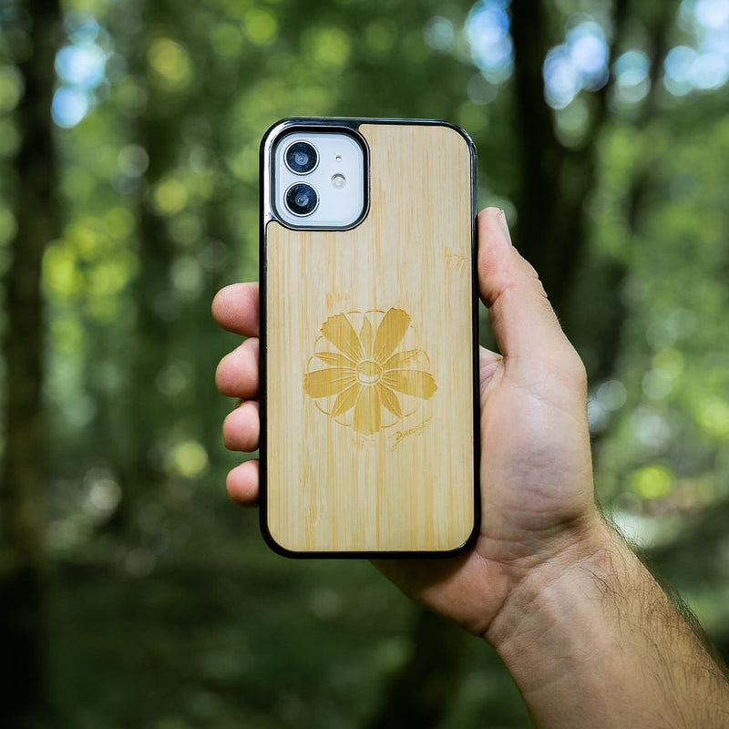Coque Huawei - La Fleur des Montagnes - Coque en bois
