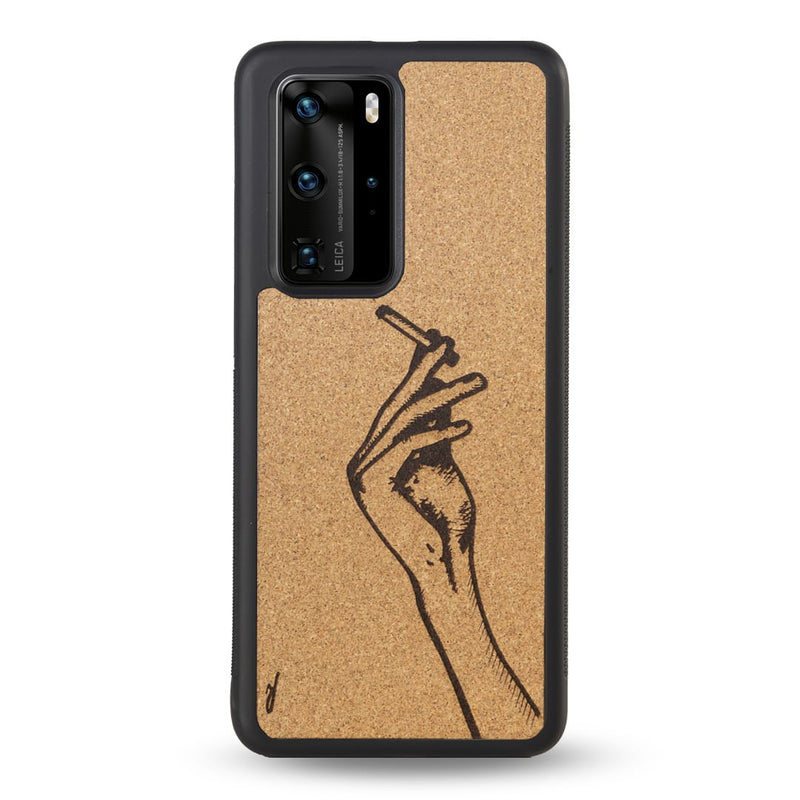 Coque Huawei - La garçonne - Coque en bois