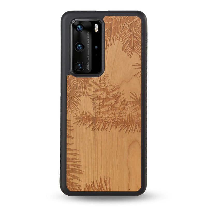 Coque Huawei - La Pomme de Pin - Coque en bois