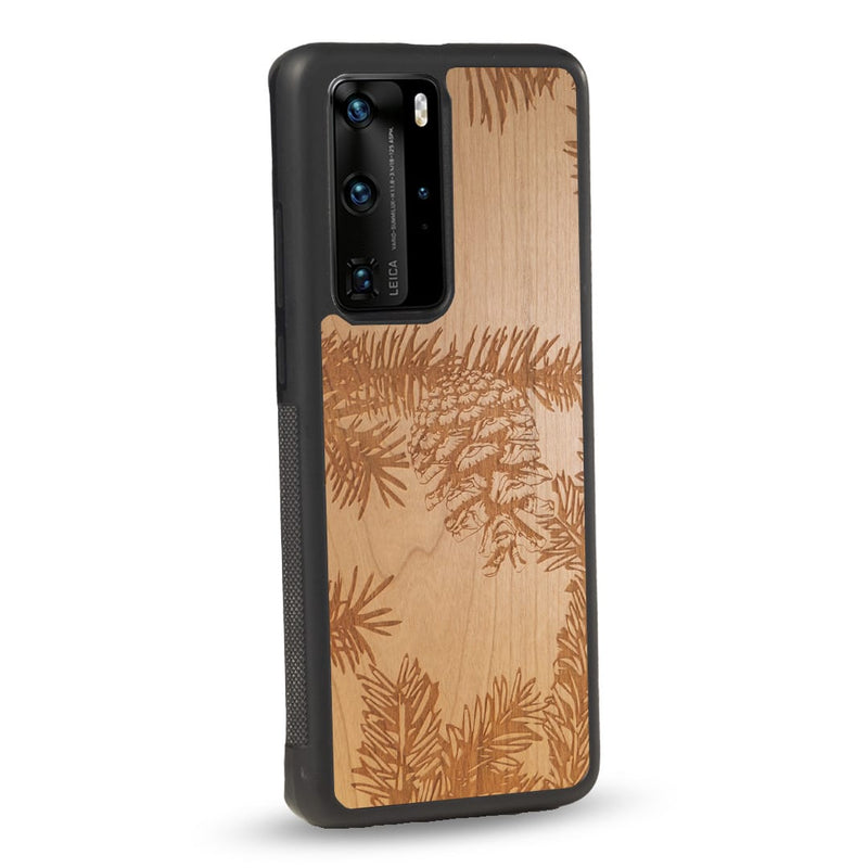 Coque Huawei - La Pomme de Pin - Coque en bois