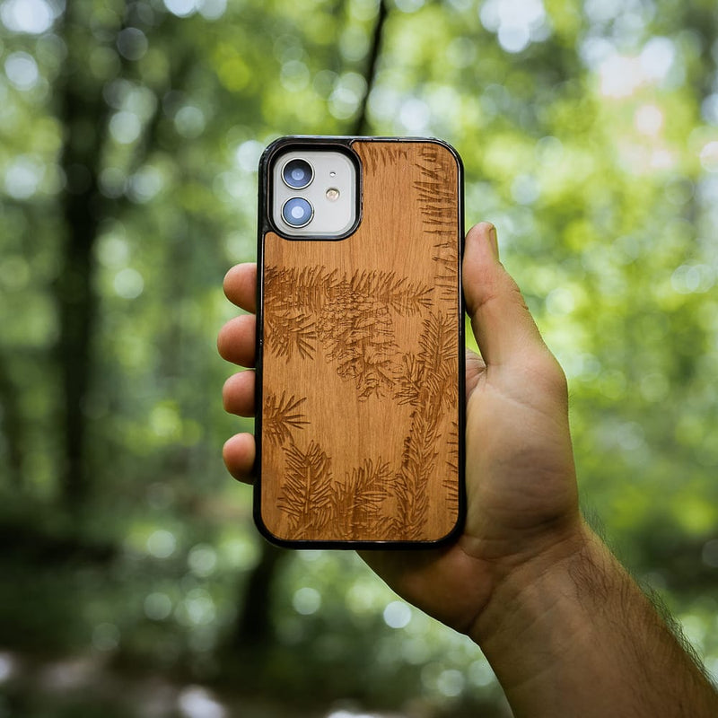 Coque Huawei - La Pomme de Pin - Coque en bois