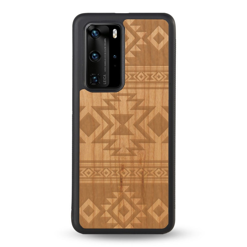 Coque Huawei - L'aztec - Coque en bois
