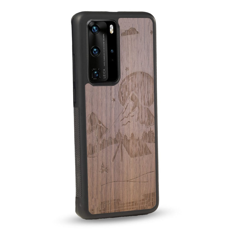 Coque Huawei - Le Campsite - Coque en bois