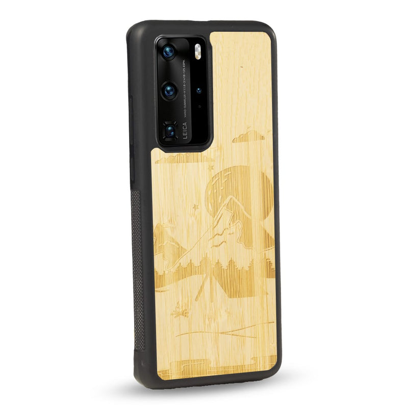 Coque Huawei - Le Campsite - Coque en bois