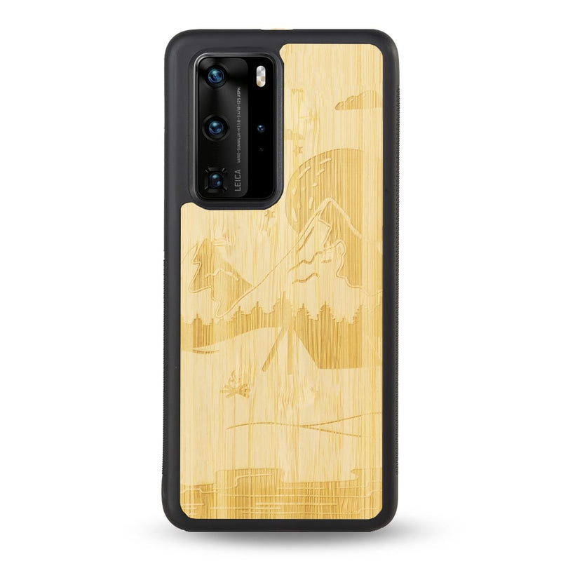 Coque Huawei - Le Campsite - Coque en bois