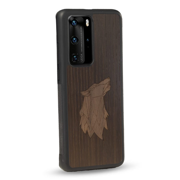 Coque Huawei - Le Loup - Coque en bois