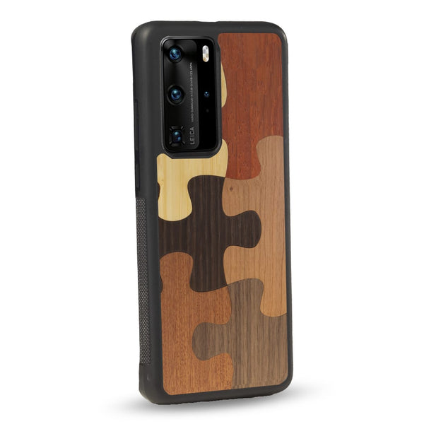 Coque Huawei - Le Puzzle - Coque en bois