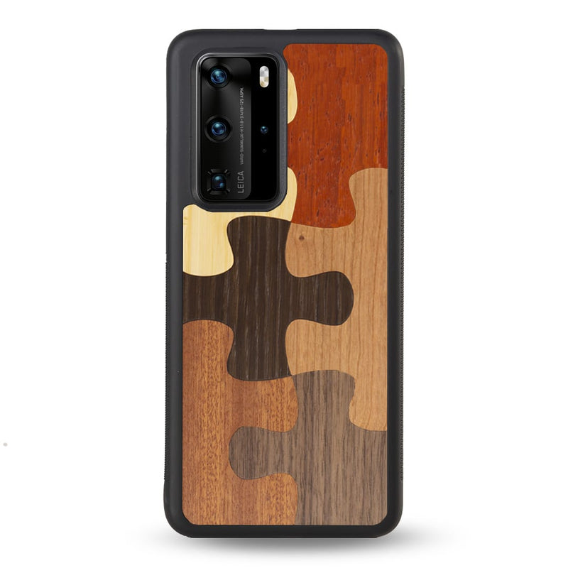 Coque Huawei - Le Puzzle - Coque en bois