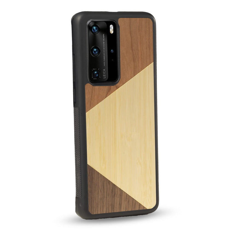 Coque Huawei - Le Trio - Coque en bois