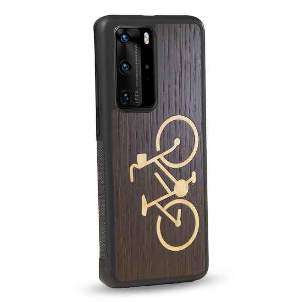 Coque Huawei - Le Vélo - Coque en bois