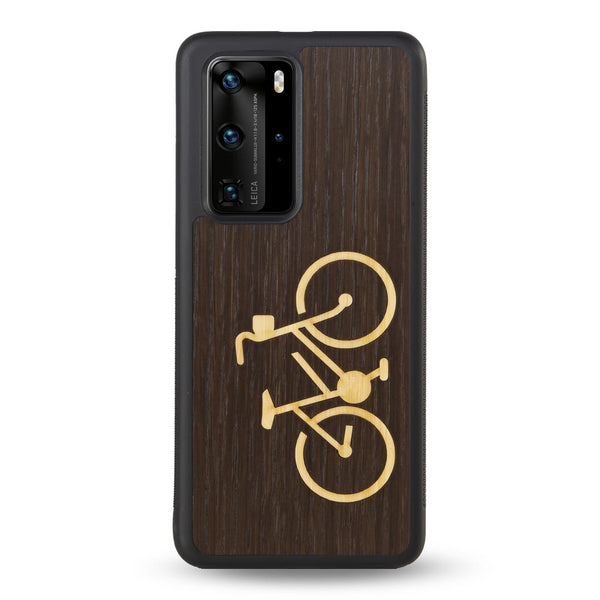 Coque Huawei - Le Vélo - Coque en bois