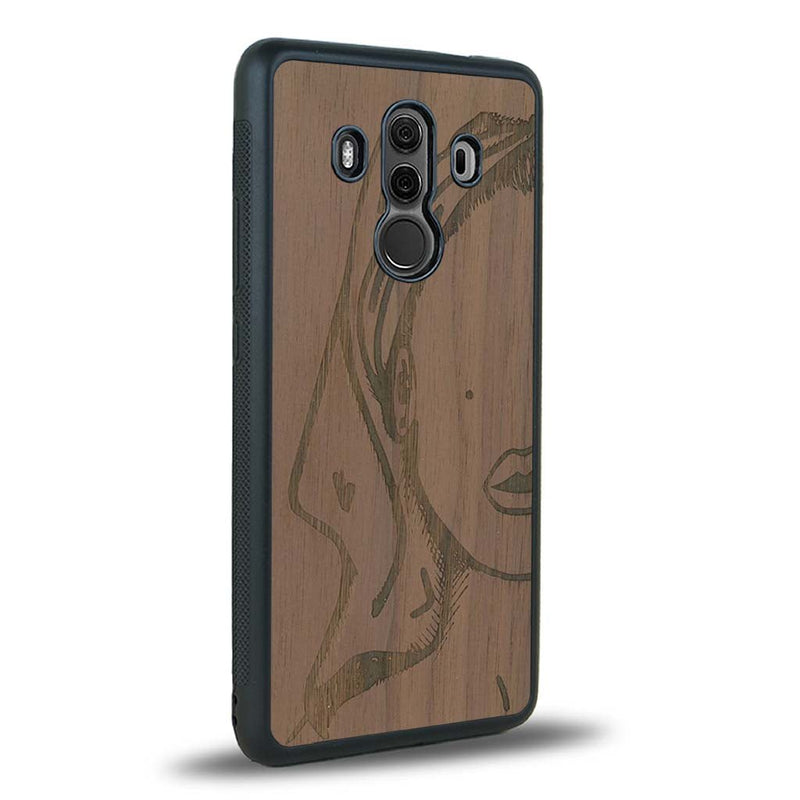 Coque Huawei Mate 10 Pro - Au féminin - Coque en bois