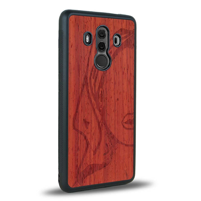 Coque Huawei Mate 10 Pro - Au féminin - Coque en bois