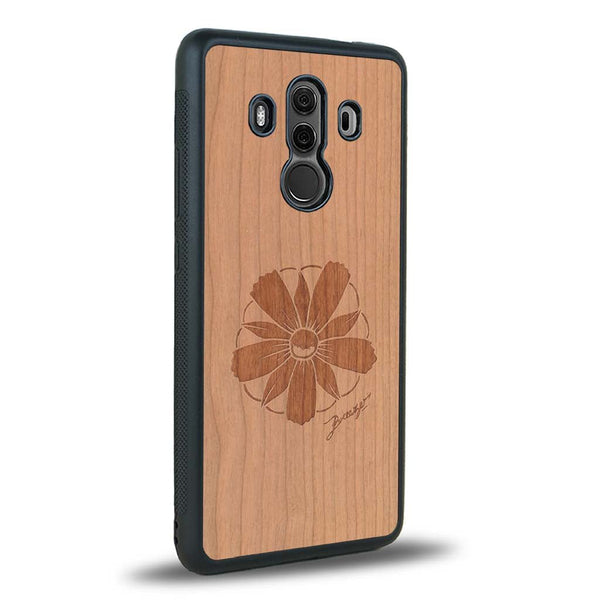 Coque Huawei Mate 10 Pro - La Fleur des Montagnes - Coque en bois