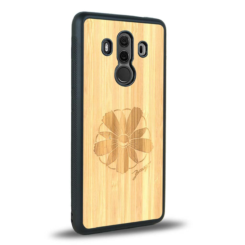 Coque Huawei Mate 10 Pro - La Fleur des Montagnes - Coque en bois