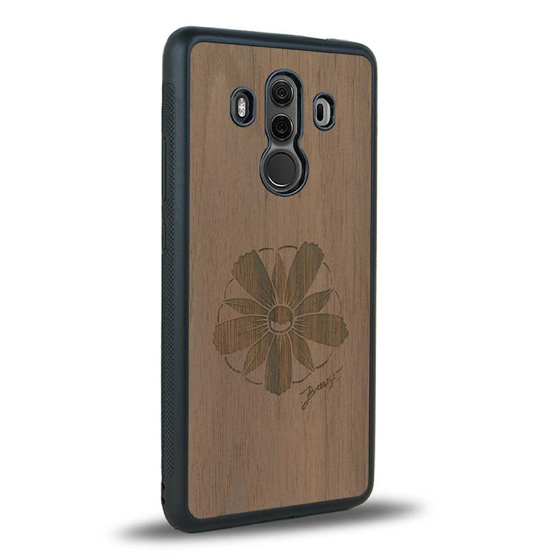 Coque Huawei Mate 10 Pro - La Fleur des Montagnes - Coque en bois