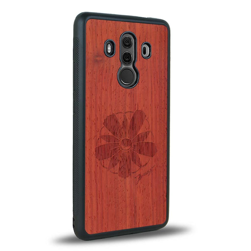 Coque Huawei Mate 10 Pro - La Fleur des Montagnes - Coque en bois